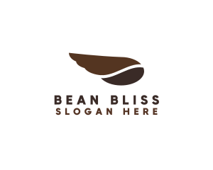 Coffee Bean Wing logo design