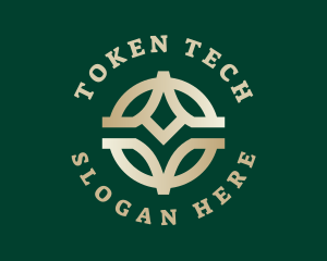 Token - Bitcoin Letter AV Monogram, logo design