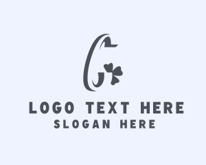 Wedding Planner - Clover Leaf Letter C logo design
