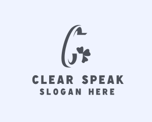 Clover Leaf Letter C logo design