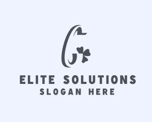 Studio - Clover Leaf Letter C logo design