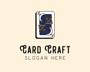Sagittarius Playing Card logo design