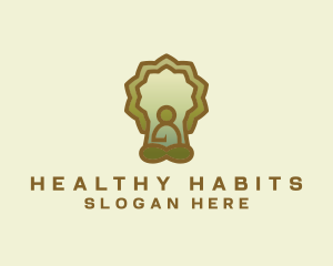 Yoga Meditation Tree logo design