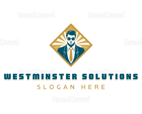 Professional Recruiter Male Logo