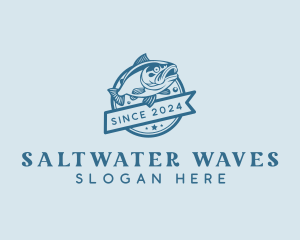 Saltwater - Saltwater Aquatic Fishery logo design