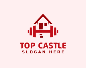 Preparation - House Gym Barbell logo design