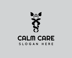 Patient - Medicine Caduceus Symbol logo design