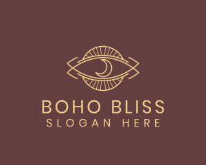 Eye Boho Moon logo design