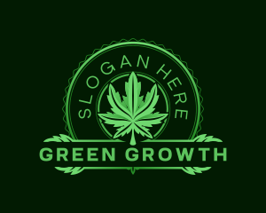 Marijuana Weed Leaf logo design