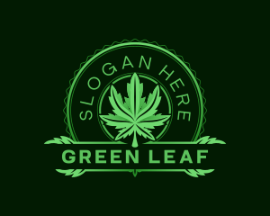 Marijuana Weed Leaf logo design