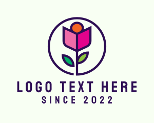 Chrysanthemum - Rose Garden Flower logo design