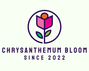Chrysanthemum - Rose Garden Flower logo design