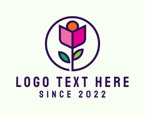 Floral - Rose Garden Flower logo design