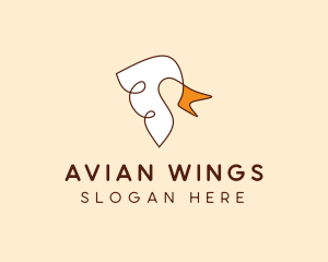 Bird Beak & Wings logo design