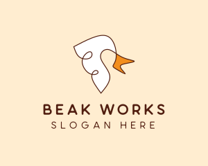 Bird Beak & Wings logo design