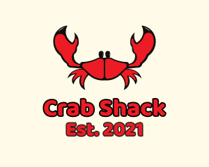 Crab - Red Small Crab logo design