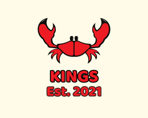 Red Small Crab logo design