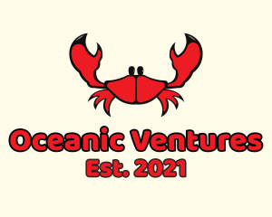 Red Small Crab logo design