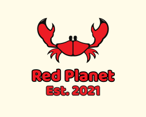 Red Small Crab logo design