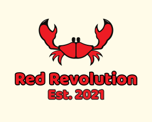 Red Small Crab logo design