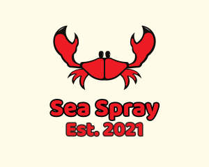 Red Small Crab logo design