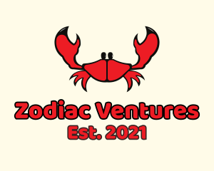 Red Small Crab logo design