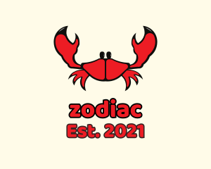 Red Small Crab logo design