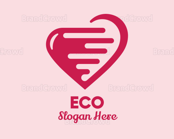 Pink Fast Heart Logo