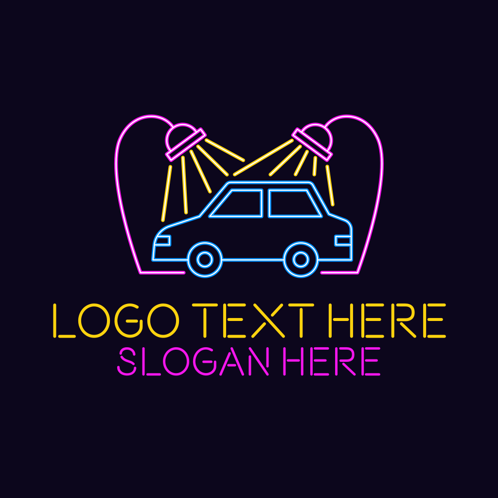Car Fifties Neon Icon Simple Thin Stock Vector (Royalty, 56% OFF