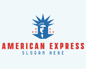 USA Statue Of Liberty logo design