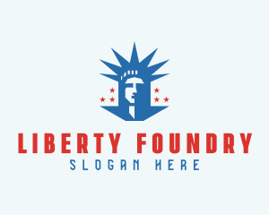 USA Statue Of Liberty logo design