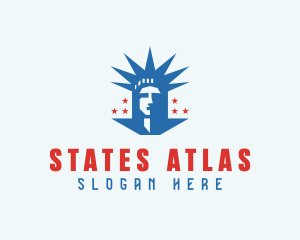 USA Statue Of Liberty logo design