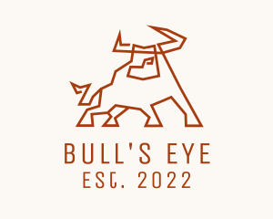 Brown Wild Bull logo design