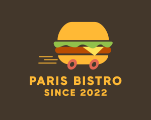 Fast Burger Delivery logo design