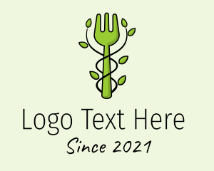 Sustainability - Fork Vegetarian Restaurant logo design