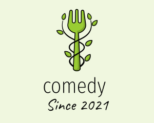 Gourmet - Fork Vegetarian Restaurant logo design