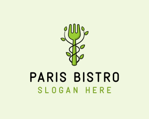 Fork Vegetarian Restaurant logo design