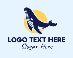 Zoology - Summer Humpback Whale logo design