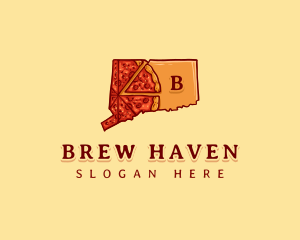 New Haven Pizza Connecticut  logo design