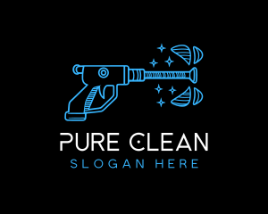 Sparkle Clean Pressure Washing logo design