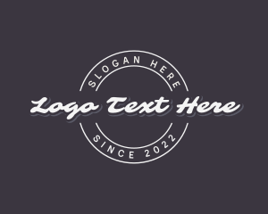 Hip - Cursive Circle Business logo design