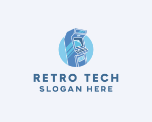 Retro Arcade Video Game logo design