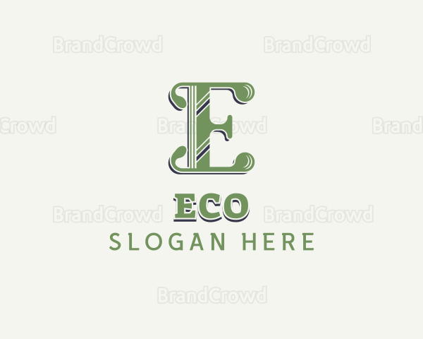 Elegant Antique Letter E Logo