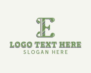 Antique - Elegant Antique Letter E logo design