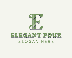 Elegant Antique Letter E logo design