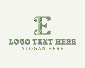 Tailor - Elegant Antique Letter E logo design