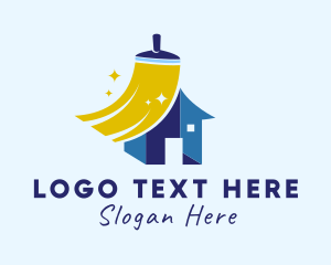 Home Improvement - House Cleaning Mop logo design