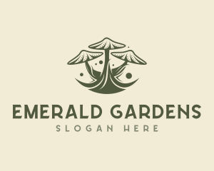 Garden Shrooms Organic logo design