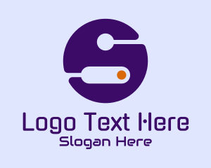 Router - Abstract Person Tech logo design