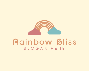 Colorful Rainbow Cloud logo design